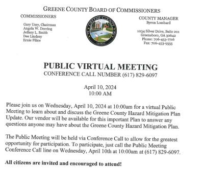 Public Virtual Meeting 4.10.2024
